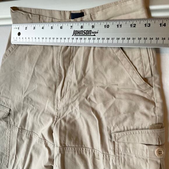 Bugle Boy Boy’s Khaki Pants size 10, Natural Tan, Ripped Hem - Picture 2 of 12